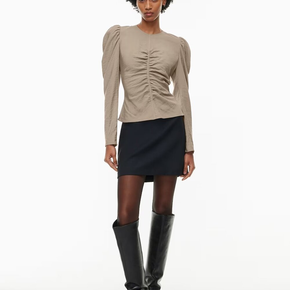 Wilfred/Artizia Puff Sleeve Henrietta Blouse